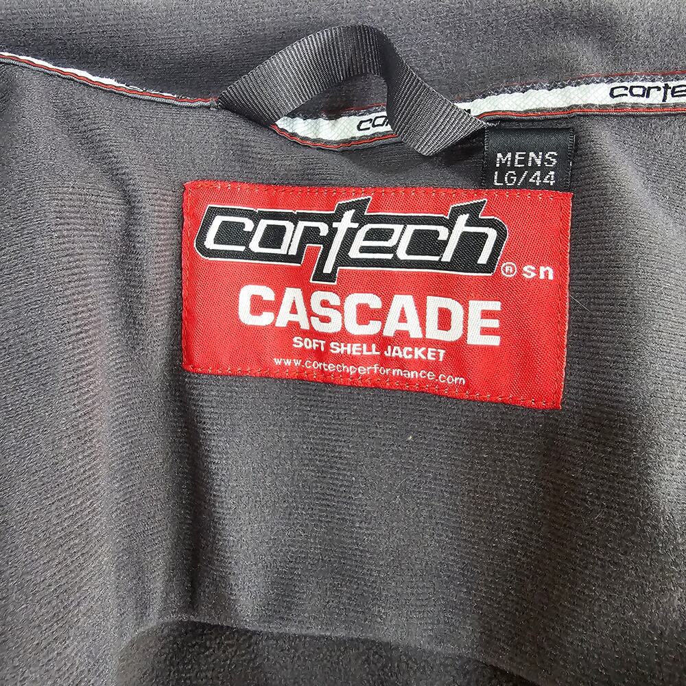 Cortech Cascade Soft Shell Jacket Men’s Riding Jacket Full Zip Gray Sz L 44 - Picture 3 of 13